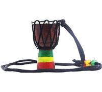 Mini características étnicas de moda collar con colgante Djembe africano regalo para amigos familia niño, diseño aleatorio