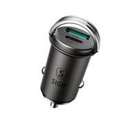 Mini Cargador De Coche Usb Y Usb-c, Pd Y Q.c3.0, 5a, 20w - Negro