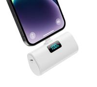 Mini Cargador Portátil para iPhone, 5200mAh Ultra-Ligera 20W PD Carga Rapida Batería Externa Compacto Power Bank con Pantalla LCD Powerbank Compatible con iPhone 14/14 Pro/13/12/11/XR/X/8/7/6 y Más