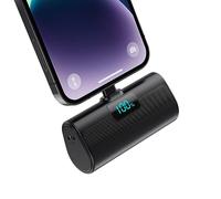 Mini Cargador Portátil para iPhone, 5200mAh Ultra-Ligera 20W PD Carga Rapida Batería Externa Compacto Power Bank con Pantalla LCD Powerbank Compatible con iPhone 14/14 Pro/13/12/11/XR/X/8/7/6 y Más