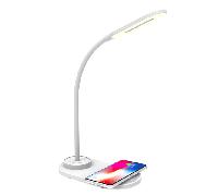 Celly Lámpara Led de Escritorio con Carga Inalámbrica, Lámpara de Mesa Flexible con 3 Tonos de luz con Estación de Carga, Blanco WLLIGHTMINIWH