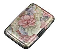Mini cartera de aluminio para tarjetas de crédito, funda de metal para identificación para hombres y mujeres, 1, Slim