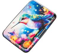 Mini cartera de aluminio para tarjetas de crédito, funda de metal para identificación para hombres y mujeres, 2, Slim