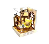 Mini casa de muñecas DIY, Modelo construcción en 3D, Juguetes, decoración del hogar y Dormitorio con Muebles, Casas Madera(QT-037 with Cover)