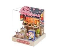 Mini casa de muñecas DIY, Modelo construcción en 3D, Juguetes, decoración del hogar y Dormitorio con Muebles, Casas Madera(QT-041 with Cover)