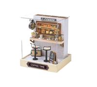 Mini casa de muñecas DIY, Modelo construcción en 3D, Juguetes, decoración del hogar y Dormitorio con Muebles, Casas Madera(QT-048 with Cover)