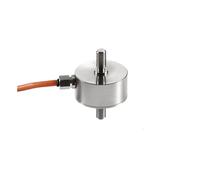 Mini celda de carga tipo fuelle de 0-100 kg, sensor de fuerza de compresión y tensión, precisión del 0,02%, acero inoxidable, con cable de 3 m. Prueba de fuerza de tensión y compresión(0-10KG(M5))