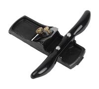 Mini cepilladora de mano compacta para carpintería - Mango de ébano premium, cortador de acero molido, plano de bloque de bajo ruido (15,5 x 4,5 x 5 cm) para carpintería fina y reparación de