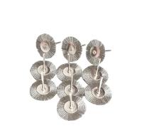 Mini cepillo de alambre acero inoxidable 38 mm, latón, herramienta rotativa for taladro, pulido, muela abrasiva en forma T, accesorios pequeños(R3)