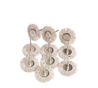 Mini cepillo de alambre acero inoxidable 38 mm, latón, herramienta rotativa for taladro, pulido, muela abrasiva en forma T, accesorios pequeños(R2)