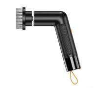 Mini cepillo de limpieza eléctrico para hacer frente a varios trabajos de limpieza con dos modos y pantalla inteligente (negro)