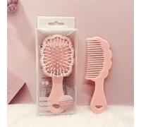 Mini cepillo de pelo húmedo, pequeño y lindo peine para el cabello, 2 piezas en forma de nube, juego de peines para mujeres y niñas, peine desenredante de ducha de viaje, cepillo de masaje con cojín
