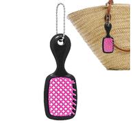 Mini Cepillo De Viaje Llavero - Accesorio Portátil en Colores | Cepillo de Pelo Compacto y Pequeño | Para Familia, Estudiantes, Adultos, Hombres, Mujeres, Viajeros, Viaje Diario, Interior y Exterior