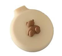 Mini cepillo de viaje para el pelo, redondo, plegable, lindo cepillo de aire con cojín de aire, peine compacto con espejo de maquillaje para mujeres y niñas (beige)