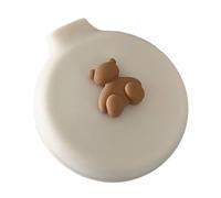 Mini cepillo de viaje para el pelo, redondo, plegable, lindo cepillo de aire con cojín de aire, peine compacto con espejo de maquillaje para mujeres y niñas (blanco)