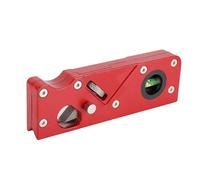 Mini cepillo eléctrico para madera, Cepilladora de bordes y biseladora for carpintería con bisel 45 grados, color rojo, 154,5 x 50 20 mm(Planer with 3 blades)