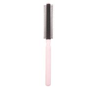 Mini Cepillo Rizador Redondo de Plástico Rosa para Flequillo | Peinado Giratorio, Secado Aire, Diseño Pequeño y Delgado, Uso Diario y Viaje, para Mujeres y Niñas