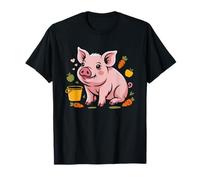 Mini Cerdo Botanico Duena De Mama Amante del Arte Camiseta