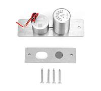 Mini cerradura de embutir eléctrica de 12 V CC, 2 cables, de control de acceso de seguridad oculto integrado con perno de acero inoxidable para puertas cortafuegos de seguridad