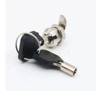 Mini cerradura de flor ciruelo, máquina asistencia aleación Zinc, Panel eléctrico con llave for Cinets, luz publicitaria eléctrica, 1 Uds(1set-zinc)