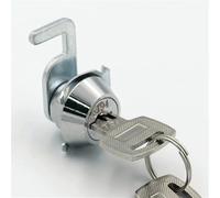 Mini cerradura de leva plateada con clip rápido for caja de efectivo, fácil reemplazo, gabinete de metal, caja de aire, 1 pieza