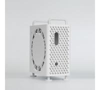 Mini chasis para Mac Mini M4/M4 Pro 2024 ABS Vertical Funda protectora para computadora a prueba de polvo, soporte de refrigeración, pieza de PC DIY (blanco)