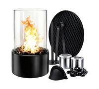 Mini Cheminée - Lampe Décorative À Feu À Alcool, Brûleur D’ambiance Portable, Cheminée De Table Moderne, Élément Chauffant Esthétique, Décoration Lumineuse Élégante, Flamme Visuelle Sécurisée, Accesso