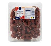 Mini Chorizo y Mini Fuet Snack Chef - Deliciosos Bocados para Compartir, Perfectos para Aperitivos (Producto Refrigerado) (1 BANDEJA 500G., MINI CHORIZOS)