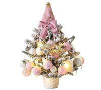 Mini Christmas Tree 18-Inch Artificial Decoative Ornam Ent with Light | Tabletop Christmas Tree For Indoor Home Dsk Office Roo M Bedroom Mantel Mantle Apartment