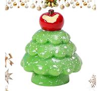 Mini Christmas Tree Decor - Figura decorativa de resina | Tabletop Little Christmas Tree Ornament - Perfect For Room, Mantel, Shelf, Tiered Tray, Porch, Party, Bedroom & Living Room Holiday Decor