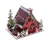 Mini Christmas Village 3d pu zzle No Glue for Home Table Decor UK Set New | Christmas Village House,3D PU-zzle model,no glue diy,festive scene decor,10cm size,for home table display UK Set New New