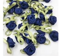 Mini cinta de rosas, 300 unidades, lazos de satén de 15 mm, apliques de costura, adornos de boda (color 14)
