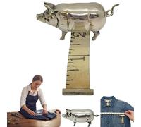 Mini cinta métrica de cerdo de inspiración antigua,cinta métrica suave de cerdo vintage,herramienta retráctil portátil con forma de animal y una historia nostálgica,para proyectos de bricolaje (1pc)