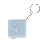 Mini cinta métrica precisa de 60 pulgadas con función retráctil de botón para proyectos de costura y sastrería (azul)