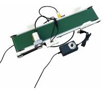 Mini cinta transportadora con velocidad ajustable y contador fotoeléctrico para aplicaciones de línea de producción y fuerza de fricción experimental