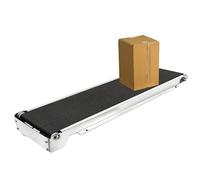 Mini cinta transportadora de escritorio de 460 mm x 118 mm, correa de carga eléctrica con controlador de velocidad de motor sin escobillas, capacidad de carga de 5 kg, sistema transportador de acero