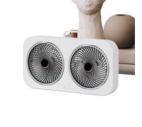 Mini Circulador de aire - Breeze de doble hoja, máquina de eólica compacta recargable | Oficina de ventilador portátil inalámbrico refrigerador silencioso ajustable para acampar el escritorio de