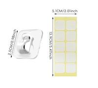 Mini Clips De Luz: Soportes Transparentes Para Varillas, Sujetadores De Enrutamiento De Cables, Almohadillas De Soporte De Unión Firme, Seguro De Iluminación Decorativa Compacta Para Anfitrion