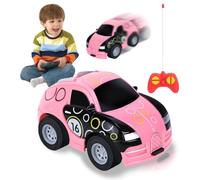 Mini Coches de Carreras, 2.4GHz Mini Coches de Juguete, Diecast Coche-s Pequeños, Minicoch-es de Carreras para Niños, Vehículos de Carre-RAS Modelo, para Ni-ños Niñ-as de 3-12 Años (Rosa)