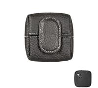 Mini Coin Purse,Solid Color Leather Coin Purse Keychain,Credit Card ID Key Headset Lipstick Organizer,for Daily Carry or Travel (Black)