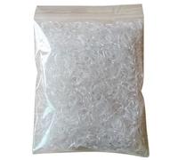 Mini coleteros para el pelo, bandas de goma desechables elásticas transparentes