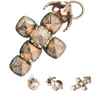 Mini colgante de esfera transformadora masónica, collar de bola masónica vintage, colgante de orbe plegable, diseño transformador de esfera a cruz, un símbolo portátil de legado fraterno, 5, Metal