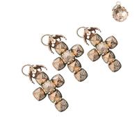 Mini Colgante de Esfera transformadora masónica, Regalo Coleccionable masón Vintage, diseño Retro con bisagras con símbolos Grabados, para Hermano, Mejor Amigo (3Pcs)