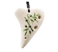 Mini colgante de ocarina para aprender llamadas de pájaros súper alto tono F clave instrumento musical portátil ocarina 6 agujeros