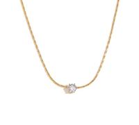 Mini collar con colgante de cadena trenzada ultrafina, un hermoso y versátil que se puede llevar con cualquier cosa, adjustable, Zirconia cúbica