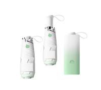 Mini Color Degradado Paraguas Plegable de Viaje con Mango Telescópico Oculto Incorporado,Ligero Umbrella de Bolsillo para Mujer Niños,6 Varillas,Portátil Compacto,Protección UV,Sol Lluvia