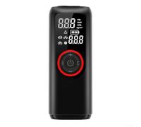 Mini compresor de aire portátil con manómetro, bomba digital de neumáticos de coche 12 V CC, función de carga inversa del compresor de aire del inflador de neumáticos