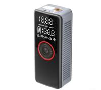 Mini compresor de aire portátil con manómetro, bomba digital de neumáticos de coche 12 V CC, función de carga inversa del compresor de aire del inflador de neumáticos