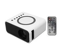 Mini con Altavoz 4Ω2W Fuente de Alimentación Móvil 1080P Pantalla de Proyección Inalámbrica y con Cable de Películas para Exteriores Material ABS para Sala de Estar (Enchufe