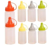 Mini condimento Botellas de expedición de 30 ml botellas de expulsión para salsas mini botellas a prueba de fuga fácil de llenar el recipiente de aderezo de de ensalada de ketchup de ketchup.